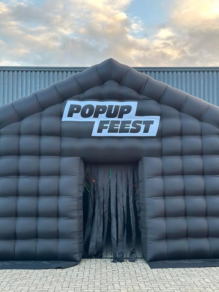 Feesttent huren inclusief licht, muziek & rookmachine, Tuin en Terras, Partytenten, Zo goed als nieuw, Partytent, 2 meter of meer