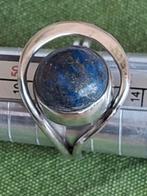 Zilver ring 925, Gebruikt, Blauw, Ophalen of Verzenden, Kleiner dan 17