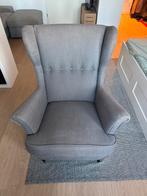 Grijze Ikea Strandmon Stoel - Goede Staat, Ophalen, Gebruikt, Stof, 75 tot 100 cm