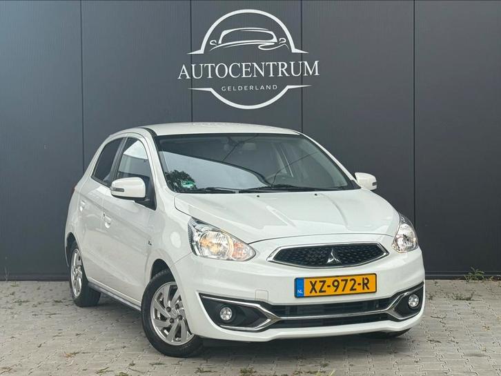 SpaceStar 1.2 Mivec Advance 80PK CarPlay Navi As&g 2019 Wit, Auto's, Mitsubishi, Bedrijf, Space Star, Benzine, Hatchback, Handgeschakeld