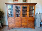 Antieke klassieke Engelse vitrinekast, ladekast, winkelkast,, Ophalen of Verzenden, Zo goed als nieuw, 25 tot 50 cm, Minder dan 100 cm