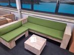 STEIGERHOUT SHOWROOM LEEGVERKOOP TOT WEL 80% KORTING TUINSET, Gebruikt, Steigerhout, Ophalen of Verzenden, Eettafel