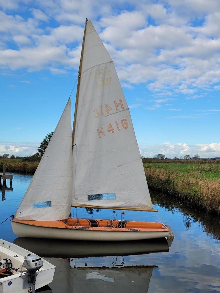 Zeilbootje, Watersport en Boten, Zeilen en Zeiltoebehoren, Gebruikt, Overige typen, Minder dan 15 m², 3 tot 6 meter, Ophalen