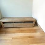 TV meubel teaklook, Huis en Inrichting, Kasten | Televisiemeubels, Ophalen, Gebruikt, 150 tot 200 cm, Teakhout