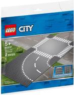 LEGO City 60237 Bocht en Kruising Wegenplaten * LEGOhuis *, Kinderen en Baby's, Speelgoed | Duplo en Lego, Nieuw, Complete set
