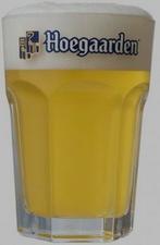 4 bier Hoegaarden Glazen 33cl nieuw, Ophalen of Verzenden, Zo goed als nieuw, Bierglas