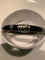 Gouden armband met diamant en ebbenhout, Ophalen of Verzenden, Zo goed als nieuw, 17 tot 18, Met edelsteen