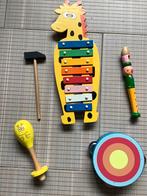 Houten Muziekinstrumenten kind montessori speelgoed, Kinderen en Baby's, Speelgoed | Houten speelgoed, Overige typen, Ophalen of Verzenden