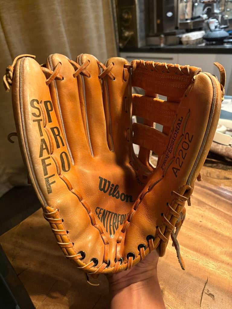 Gave Wilson baseball glove, made in Japan, Ophalen of Verzenden, Gebruikt, Handschoen