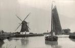 Fotokaart - Molen - Boot - Bergschenhoek, Verzamelen, Ansichtkaarten | Nederland, Gelopen, Ophalen of Verzenden, Voor 1920