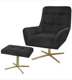 Riverdale fauteuil met voetenbank, Huis en Inrichting, Ophalen, Zo goed als nieuw, Stof