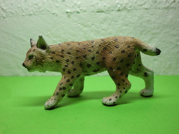 Schleich 14627 lynx, dierfiguur, Verzamelen, Dierenverzamelingen, Zo goed als nieuw, Beeldje of Figuurtje, Wild dier, Verzenden