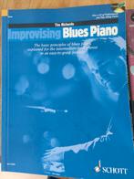 Improvising Blues Piano - Tim Richards, Muziek en Instrumenten, Bladmuziek, Gebruikt, Les of Cursus, Ophalen of Verzenden, Piano
