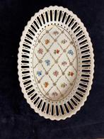 Saksisch Dresden schaal 26/17cm met bladgoud, Ophalen of Verzenden