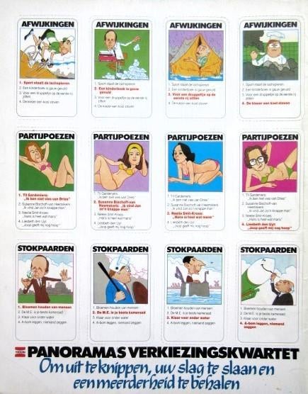 Panorama's Verkiezingskwartet uit 1981 politiek, Ophalen of Verzenden, Overige typen