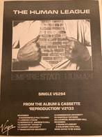 A3 advertentie HUMAN LEAGUE Empire State Human tour, Cd's en Dvd's, Vinyl | Pop, Ophalen of Verzenden