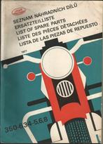 Jawa 350 cc modellen 634-5, 6 en 8 onderdelenboek (1698z), Verzenden, Overige merken