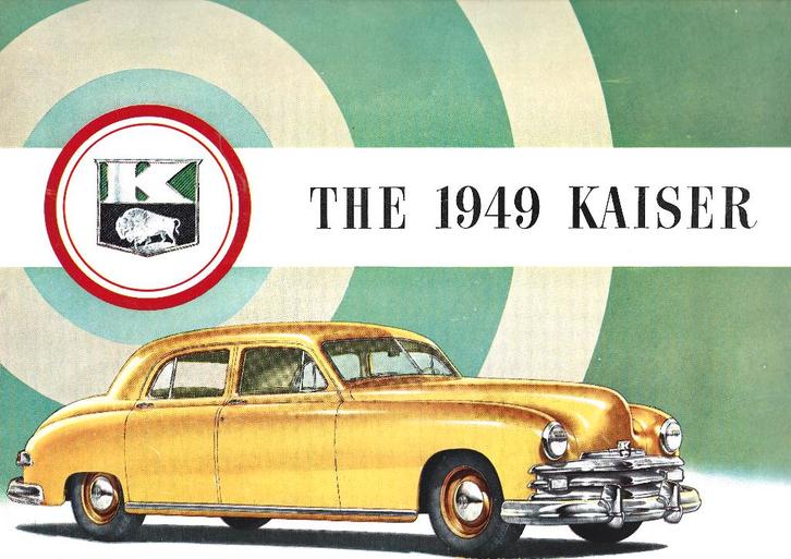 Kaiser 1949 folder amerikaanse auto (KA49), Boeken, Auto's | Folders en Tijdschriften, Zo goed als nieuw, Overige merken, Ophalen of Verzenden