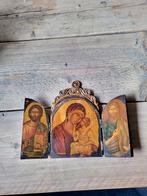 Antiek Triptiek Icoon, Antiek en Kunst, Ophalen of Verzenden