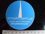 sticker model jacht vereniging spaarnwoude logo, Verzenden, Zo goed als nieuw, Bedrijf of Vereniging
