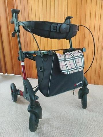 Troja 2G premium rollator donkerrood met boodschappentas  beschikbaar voor biedingen