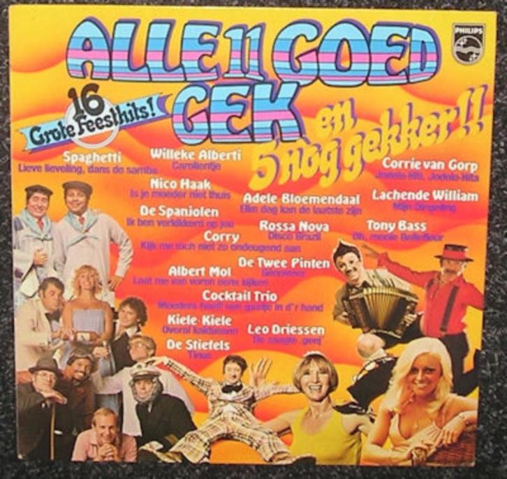 Alle 11 Goed Gek & 5 Nòg Gekker 1977 LP1528, Cd's en Dvd's, Vinyl | Verzamelalbums, Nederlandstalig, Overige formaten, Ophalen of Verzenden