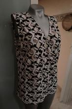 Norah leuke blouse zwart roomwit maat 42, Verzenden, Zwart, Maat 42/44 (L), Zo goed als nieuw