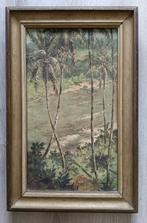 Omar Basalamah (1912-1998) - Indonesië  Rivier en palmbomen, Antiek en Kunst, Kunst | Schilderijen | Klassiek, Ophalen of Verzenden