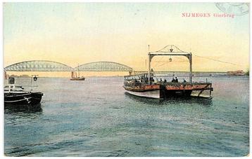 970374 Nijmegen Gld 1919 Gierpont Grierbrug Veerpont Waal beschikbaar voor biedingen