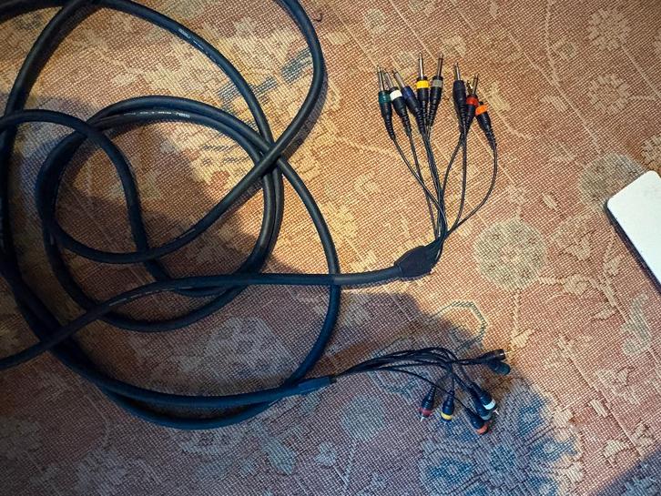 Multicore kabel snake 8x jack naar RCA (tulp), Audio, Tv en Foto, Audiokabels en Televisiekabels, Zo goed als nieuw, Overige kabels