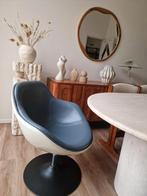 Retro vintage stoel, Ophalen, Stof, Gebruikt, Blauw