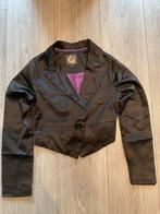 Zwarte Satijn look Blazer - Maat 134/140, Ophalen of Verzenden, Zo goed als nieuw, Meisje
