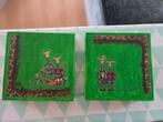 2 Dop en Dap Schilderijtjes - 20x20cm, Ophalen of Verzenden