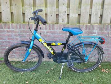 Blauw-zwart-gele Sundvall kinderfiets 20 inch beschikbaar voor biedingen