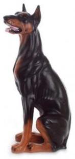 polyester beeld / dobberman, Ophalen, Nieuw, Kunststof, Dierenbeeld