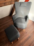 Ikea oorfauteuil met voetenbankje, Huis en Inrichting, Fauteuils, Ophalen, Zo goed als nieuw, Minder dan 50 cm