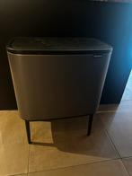 Brabantia Prullenbak met 3 Vakken, Huis en Inrichting, Woonaccessoires | Prullenbakken, Ophalen, Kunststof, 50 tot 75 cm, Zo goed als nieuw