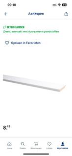 8 stuks Plint Model Recht Wit 1,4 x 7,5 x 240 cm, Ophalen of Verzenden, Zo goed als nieuw, Mdf, 200 tot 250 cm