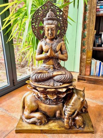 SAMANTABHADRA BOEDDHA 92 CM (56 KG)! beschikbaar voor biedingen
