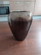 2x Bruine Bloempotten - 52cm hoog, Overige materialen, Gebruikt, Tuin, Overige vormen