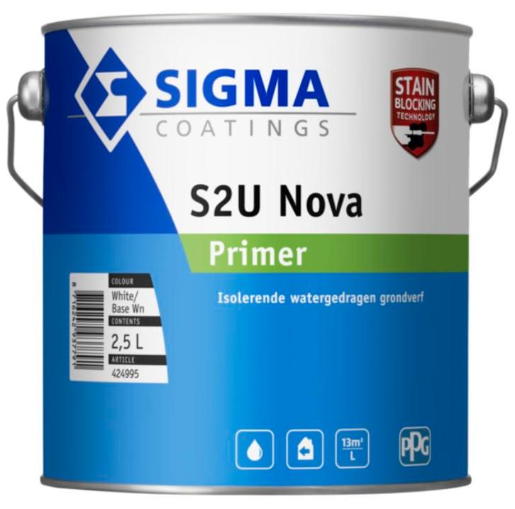 Sigma grond en aflak voor buiten en binnen 2,5 liter Nieuw!, Doe-het-zelf en Verbouw, Verf, Beits en Lak, Nieuw, Lak, Minder dan 5 liter