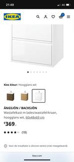 Wastafelkast 2 lades ikea, 90 cm, Tweepersoons, Ophalen of Verzenden, Zo goed als nieuw