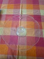 Glazen Taartschaal op Voet, Schaal, Rond, Ophalen of Verzenden, Glas