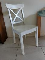 6x Ikea Ingolf Eetkamerstoelen, Huis en Inrichting, Stoelen, Gebruikt, Wit, Ophalen of Verzenden, Vijf, Zes of meer stoelen