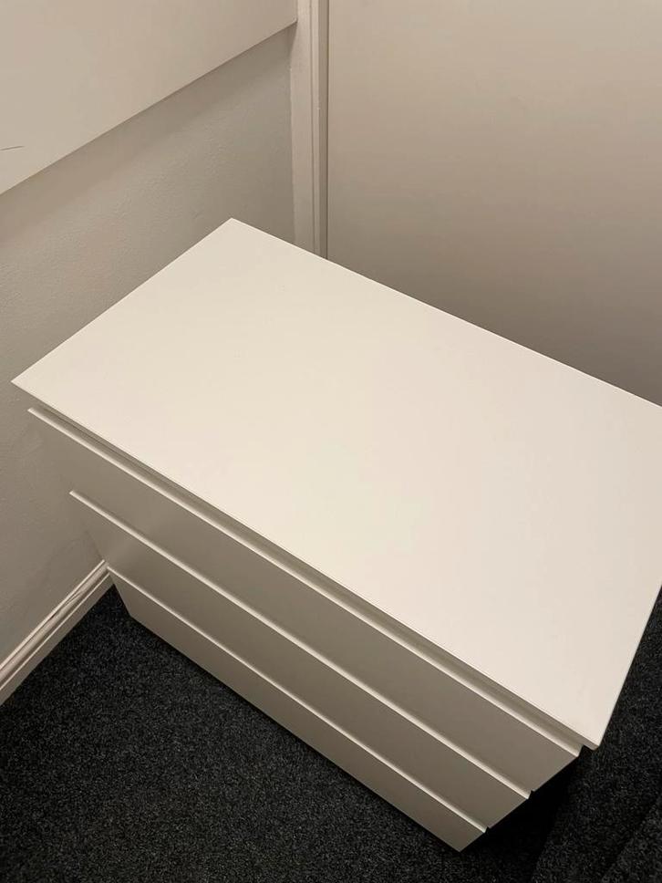 2x Ikea Malm ladekast, wit, Huis en Inrichting, Kasten | Ladekasten, Gebruikt, Minder dan 100 cm, 50 tot 100 cm, 50 tot 75 cm