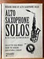 Alto Saxophone Solos with piano accompaniment, Ophalen of Verzenden, Zo goed als nieuw, Populair, Saxofoon