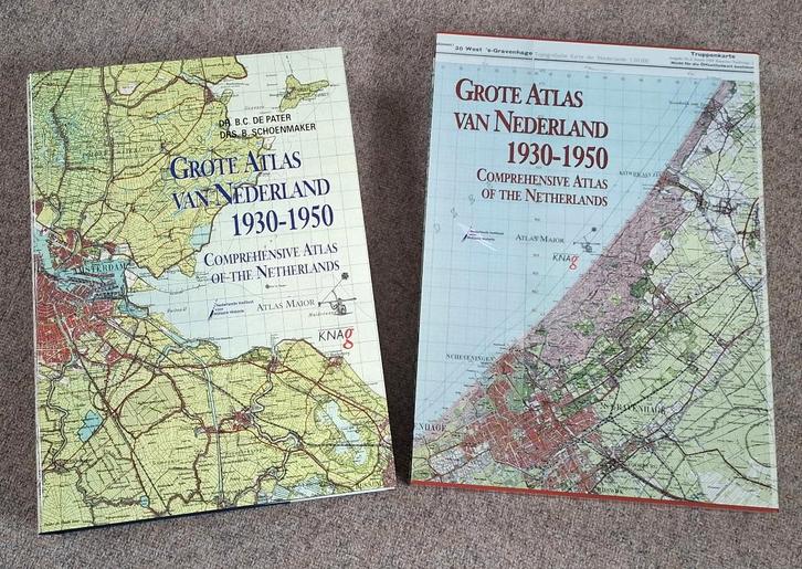 Grote Atlas van Nederland 1930-1950, Boeken, Atlassen en Landkaarten, Zo goed als nieuw, Overige atlassen, Nederland, 1800 tot 2000