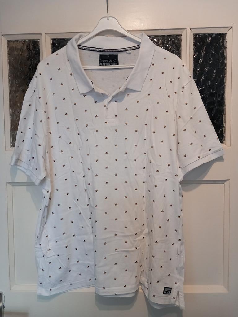 Wit heren poloshirt, Kleding | Heren, Grote Maten, Angelo Litrico, Wit, Shirt, Ophalen of Verzenden