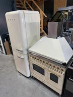 Smeg Koelkast met Vriezer met bijpassende boretti fornuis, 60 cm of meer, B, Ophalen of Verzenden, Zo goed als nieuw