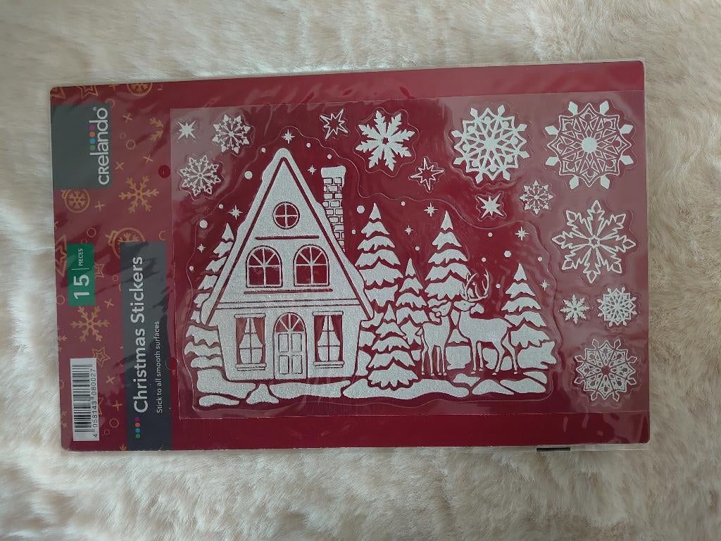 15 kerststickers, Diversen, Kerst, Verzenden, Nieuw